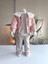 Kız Bebek Montlu Üçlü Takım (Sweatshirt+ Kürklü Yaka Mont +Pantolon) 2