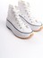 Roma Bağcıklı Ortopedik Taban Kadın Sneaker Spor Ayakkabı Tbt - Beyaz 3
