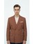 Kahverengi Çizgili Erkek Kruvaze Blazer Ceket – Italyan Kesim, Modern Şıklık 4
