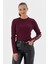 Uzun Kol Fitilli Bluz Bordo 1