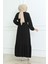 Bürümcük Kemerli Elbise Siyah - 48 5