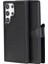 Samsung Galaxy S24 Ultra Uyumlu, Deri Cüzdanlı Kılıf, Parlak Siyah 2