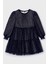 Kız Çocuk 4-9 Yaş Tüllü Elbise 4910 Lacivert 1