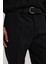 Siyah Regular Fit Kumaş Pantolon 3