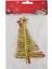 Yılbaşı Ağaç Süsü Simli 2li Ağaç Motifli 14 cm 1