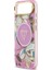 iPhone 17 Air Kılıf Guess Lisanslı M-Safeli Simli Çiçek Desenli Metal Kamera Çerçeveli Kapak Mor 6