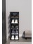 Lüx Yeni Model Modern 5 Katlı Ayakkabılık Portatif Ayakkabı Standı 5 Katlı Siyah 2