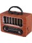 Orta Boy Retro Ahşap Tasarım Bluetooth Hoparlörlü Radyo – Fm/am Destekli, Şarjlı ve Taşınabiliri Radyo NS-6636 (5324) 2