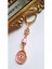 Hediyelik 5'li Zirkon Taşlı Nazar Boncuklu Pembe Şık Anahtarlık 10,5 cm 7