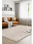 Yalın Modern Dokuma Halı Kaymaz Tabanlı Yıkanabilir Salon ve Oturma Odası Halısı 5577 Bej 1