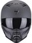 Exo Combat 2 Graphite Modüler Motosiklet Kaskı Koyu Gri 2