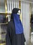 Iç Peçe Dikdörtgen ,hijab.nikap Indigo Mavisi 1