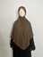 Sufle Hazır Esarp,arkası Iki Kat, Medine Ipegi ( Hac ve Umre Için Uygundur ) Khimar Hijap Kahve 6