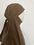 Sufle Hazır Esarp,arkası Iki Kat, Medine Ipegi ( Hac ve Umre Için Uygundur ) Khimar Hijap Kahve 7