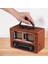 Büyük Boy Retro, Nostaljik, Ahşap Tasarım Bluetooth Hoparlörlü, Şarjlı, Taşınabilir Fm/am Destekli Radyo NS-6635 (4172) 4