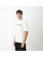 Unisex Bisiklet Yaka Baskılı Oversize T-Shirt - Beyaz 2
