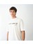 Unisex Bisiklet Yaka Baskılı Oversize T-Shirt - Beyaz 3