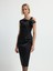 Fiyonk Detaylı Midi Boy Elbise Siyah 12444741001 1