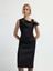 Fiyonk Detaylı Midi Boy Elbise Siyah 12444741001 4