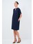 Örme Kısa Kollu Elbise Lacivert 124L9515000 2