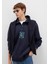 M Logo Baskılı Lacivert Sweatshirt 0S10494-70490 1