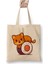 Cute Cat On Sushi Salmon Cartoon Beyaz Bez Çanta Uzun Saplı Alışveriş Çantası Plaj Çantası 1
