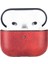 Apple Airpods 3.nesil Uyumlu Deri Kılıf Juni Aa4 Kırmızı 4