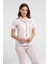 Kadın Klasik Regular Önden Düğmeli Kısa Kollu Pijama Takımı L1.PC.004.12.01.K1 2