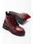 02-2001 Bordo Kırışık Rugan Bağcıklı Fermuarlı Günlük Kadın Bot 4