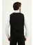 Düz Slim Fit Klasik Cep Detaylı Erkek Yelek 3