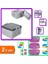 Mama Kabı Mini + 2 Katlı Saklama Kabı Seti 2 Set A1B2C3 1