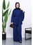 Lacivert Pelerin Detaylı Tunik Pantolonlu Takım 1