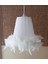 Beyaz Organze Masal Avize M-321 Yatak Odası Çocuk Odası Genç ve Bebek Odası Avize Aydınlatma Sarkıt 5