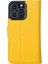 Apple iPhone 13 Pro Uyumlu Deri Cüzdanlı Kılıf Limon Sarı 3