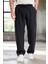 Modal Kumaş Rahat Kalıp Düz Paça Jogger Erkek Pantolon - Siyah 7