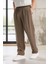 Modal Kumaş Rahat Kalıp Düz Paça Jogger Erkek Pantolon - Vizon 10