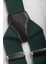 Unisex Yeşil Derili Esneyebilen Lastik Ayarlanabilir Metal Klipsli Pantolon Askısı 2602025 4
