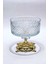 16CM Kesme Kristal Karizma Dekor Metal Ayak Cam Kase Karizma 2