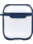 Apple Airpods 1. ve 2. Nesil Uyumlu Buzlu Transparan Renkli Çizgili Kılıf Bumper Koruma Kabı Hybrid 2