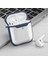 Apple Airpods 1. ve 2. Nesil Uyumlu Buzlu Transparan Renkli Çizgili Kılıf Bumper Koruma Kabı Hybrid 5