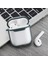 Apple Airpods 1. ve 2. Nesil Uyumlu Buzlu Transparan Renkli Çizgili Kılıf Bumper Koruma Kabı Hybrid 8