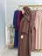 Tesettür Elbise,önü V Model Büzgülü,sufle Esarpla Takım.hijap ,khimar.hac Umre Için Uygundur Kahve 6