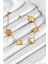 316L Çelik Gold Zincir Sarı Yonca Bileklik - TJ-BB7906 2