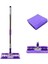 Sihirli Spin Mop Teleskopik Çok Amaçlı Mop +1 Bez Hediyeli - Mor (K95) 1