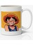 One Piece Monkey D. Luffy Anime Baskılı Beyaz Porselen Kupa Bardak V2 1