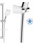 | Valtemo Krom Büyük Boy Sürgülü Duş Seti – Butonlu Sistem, Neoflex Pvc Hortum 3
