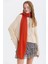 Ince Dökümlü Bambu Şal Mavi Turuncu 1