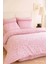Çift Kişilik Pamuklu Nevresim Takımı Romantic Pink Çiçekli 2