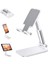 Masa Üstü Telefon Standı &tablet Standı Kademeli Yükseklik Ayarlı Telefon Tutucu Beyaz Beyaz Silikon 1