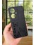 Oppo Reno 11F Uyumlu Siyah Kelebek Desenli Silikon Darbe Emici Klasik Korumalı Rubber Kılıf 1